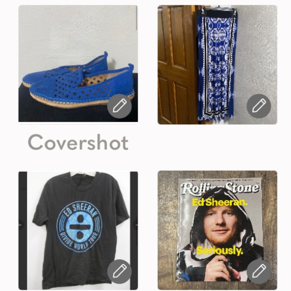 RARE Franco Sarto💙8.5+I.C. lounge pant+Ed Sheeran Concert tee M+Rollin🪨Magazine